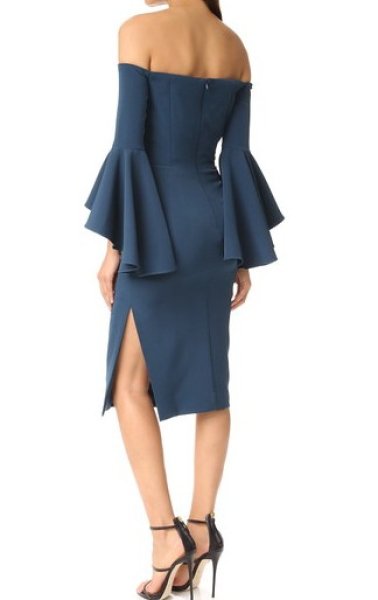 画像2: 【ドラマ使用】Milly ミリー Selena Dress peacock (2)