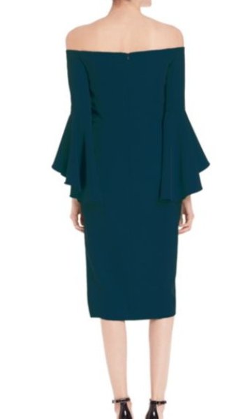 画像6: 【ドラマ使用】Milly ミリー Selena Dress peacock (6)