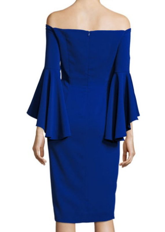 画像2: 【ドラマ使用】Milly ミリー　Selena Dress　コバルト (2)