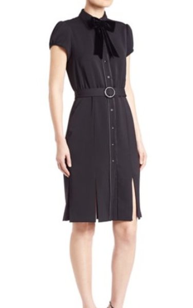 画像1: 【エレメンタリー、ヴァンパイアダイヤリーズ使用、パリスヒルトン愛用】Alice + Olivia アリスアンドオリビア　Carie Belted Shirtdress (1)