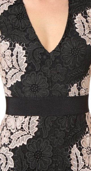 画像4: Alice + Olivia  アリスアンドオリビア  Patrice Aline Lace Dress (4)