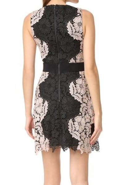 画像2: Alice + Olivia  アリスアンドオリビア  Patrice Aline Lace Dress (2)