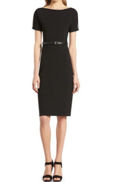 画像2: GUCCI グッチ BLACK JERSEY MESH BACK DRESS (2)