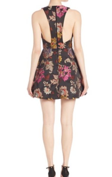 画像3: 【ドラマ使用】Alice + Olivia アリスアンドオリビア Mollie Deep V Dress マルチ (3)