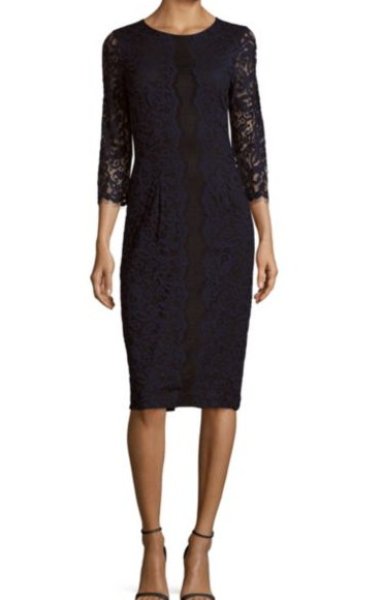 画像1: ERIN erin fetherston エリンフェザーストン　Catherine Roundneck Lace Dress (1)