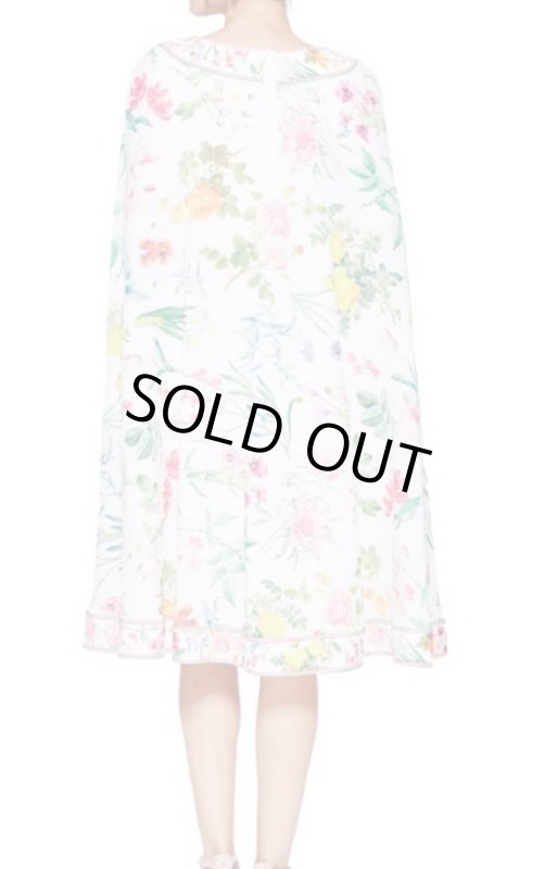 画像2: 限定再販売【アンミカさん着用、ドラマ使用、25ans掲載】Tadashi Shoji タダシショージ　 ケープ付きフローラルドレス (2)