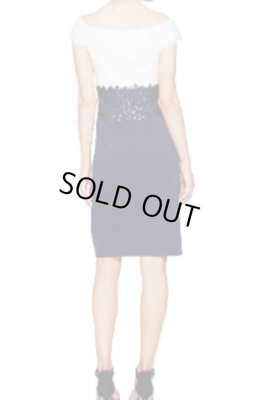 画像3: 【福原愛さん、高橋真麻さんご着用、家庭画報掲載】Tadashi Shoji タダシショージ　カラーブロックシースドレス　ネイビー (3)