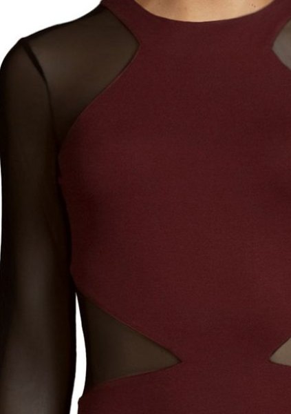 画像2: 【ドラマ使用】French Connection フレンチコネクション Viven Net Panel Sheath Dress (2)