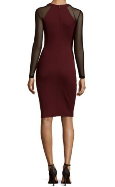 画像3: 【ドラマ使用】French Connection フレンチコネクション Viven Net Panel Sheath Dress (3)