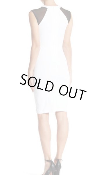 画像2: French Connection フレンチコネクション Eso Illusion Sheath Dress ホワイト (2)