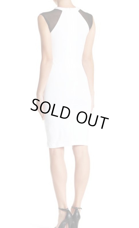 画像2: French Connection フレンチコネクション　Eso Illusion Sheath Dress ホワイト (2)