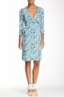 画像1: ドラマ【ギルモアガールズ使用】Diane von Furstenberg　ダイアンフォンファステンバーグ　New Julian Two wrap  dress 　Garden Daisy ブルー (1)