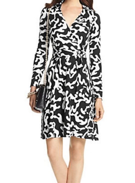 画像1: 【ドラマ使用】Diane von Furstenberg　ダイアンフォンファステンバーグ　 T72 Silk Jersey  wrap  dress 　 (1)