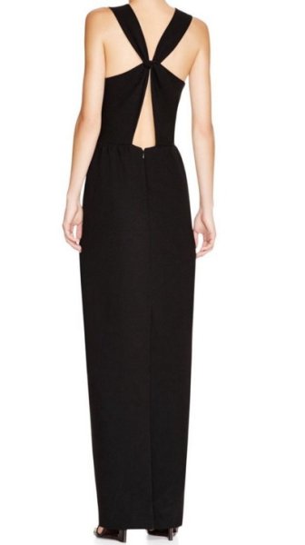 画像3: 【Bitsie Tulloch愛用】Tory Burch トリーバーチ　Embellished Criss Cross Back Crepe Gown (3)