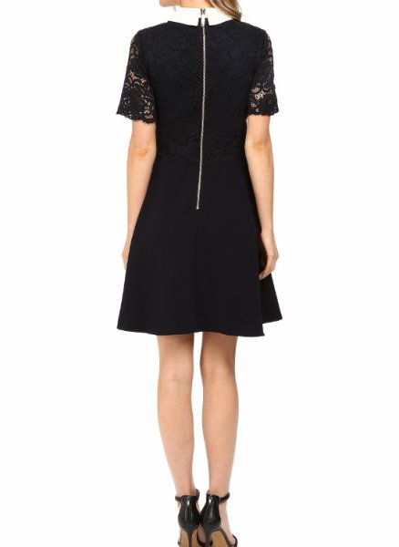 画像2: 【ドラマ使用】Ted Baker テッドベイカー  Dixxy Lace Bodice Double Layer Dress  08223 (2)