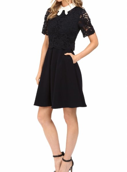 画像3: 【ドラマ使用】Ted Baker テッドベイカー  Dixxy Lace Bodice Double Layer Dress  08223 (3)