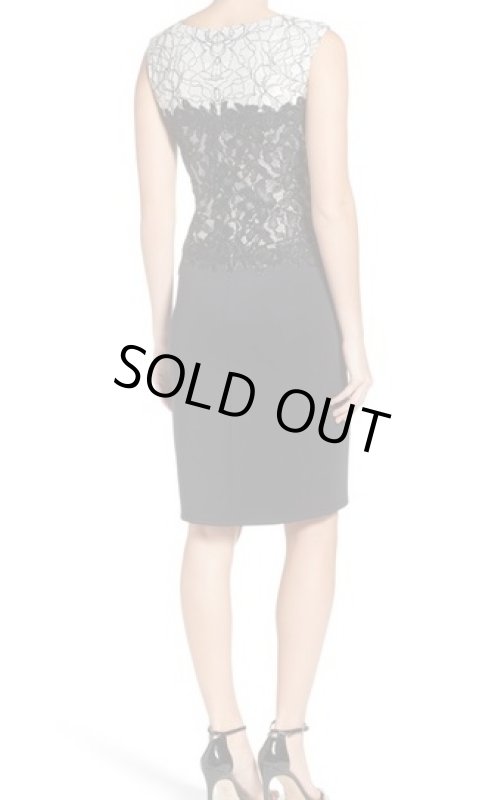 画像2: Tadashi Shoji　タダシショージ　Sheath Dress　ブラック (2)