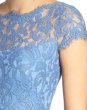画像4: 再販売！Tadashi Shoji  タダシショージ   Lace Gown ブルーストーン (4)