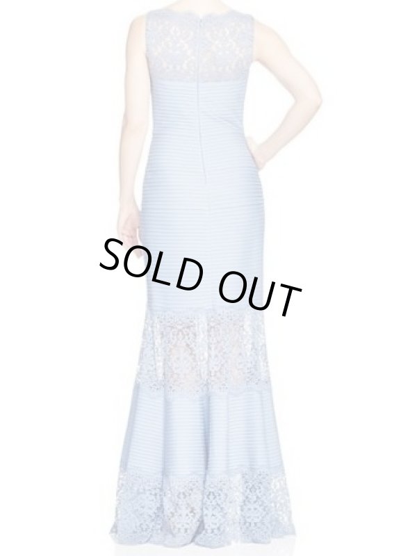 画像2: Tadashi Shoji Sleeveless Ribbed Stretch Dress 　ブルーストーン (2)