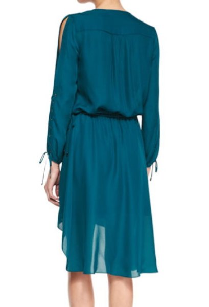 画像2: ドラマ【Switched at Birth使用】Haute Hippie  Long-Sleeve Keyhole-Front Dress (2)