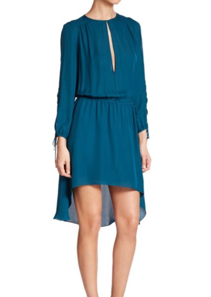 画像4: ドラマ【Switched at Birth使用】Haute Hippie  Long-Sleeve Keyhole-Front Dress (4)