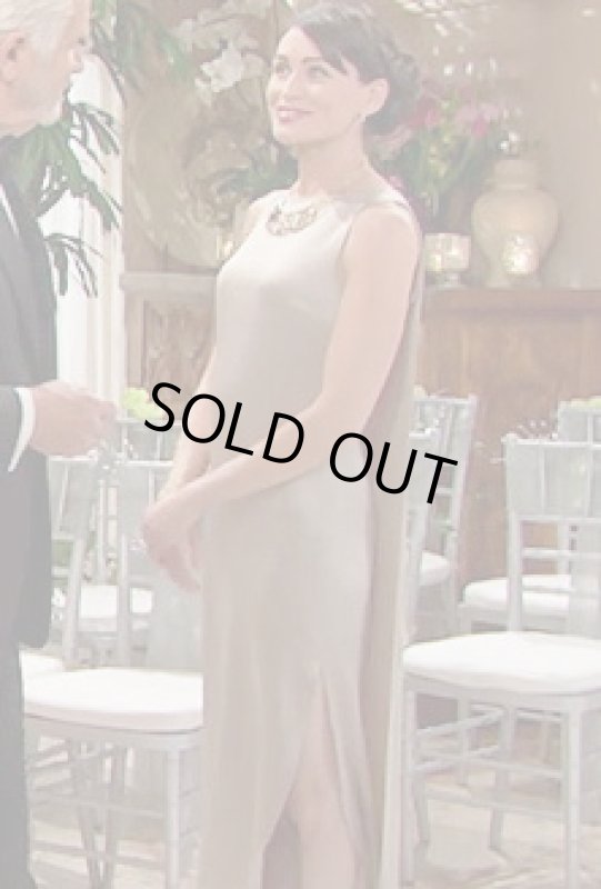 画像4: 【ドラマ使用】Halston Heritage　Crepe & Satin Draped Gown (4)