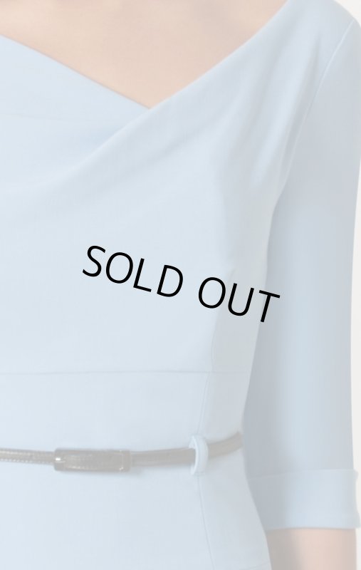 画像3: 【ドラマ使用】Black Halo ７分袖Jackie O Dress  TWINKLE BLUE (3)