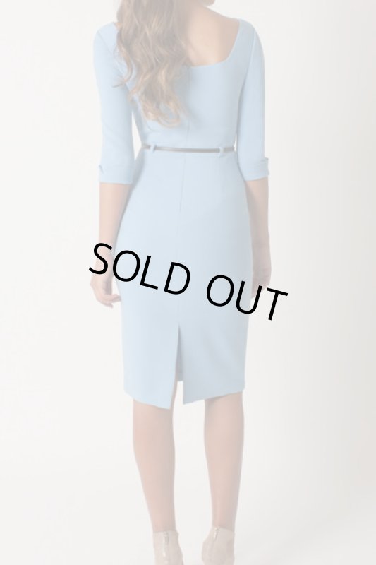 画像2: 【ドラマ使用】Black Halo ７分袖Jackie O Dress  TWINKLE BLUE (2)