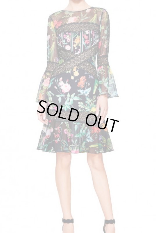 画像1: Tadashi Shoji タダシショージ　AVELINE DRESS　ブラック (1)