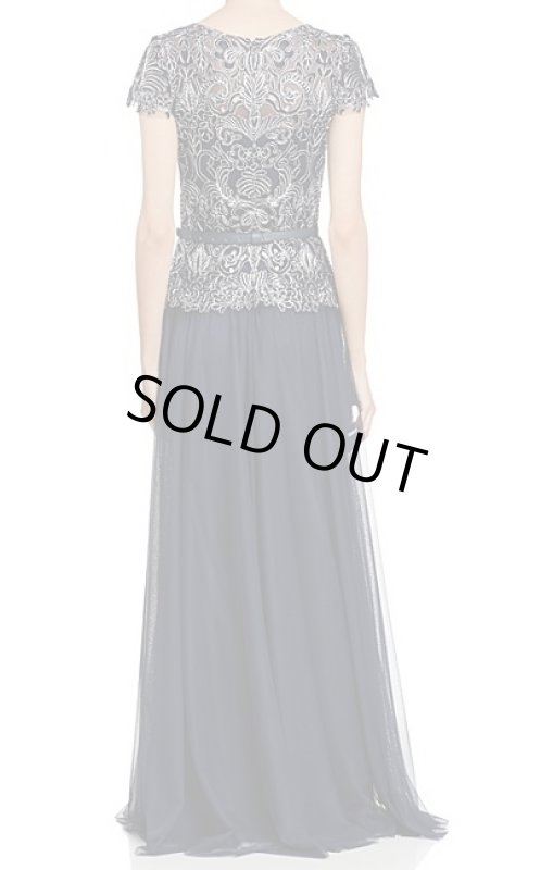 画像2: Tadashi Shoji タダシショージ　Embroidered Gown　ネイビー (2)