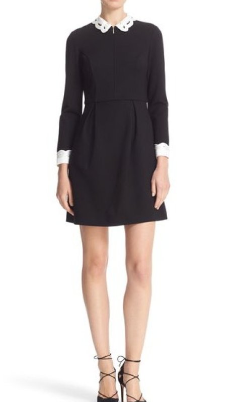 画像1: 【ドラマ使用】Ted Baker テッドベイカー 　Embroidered collared dress  08221 (1)