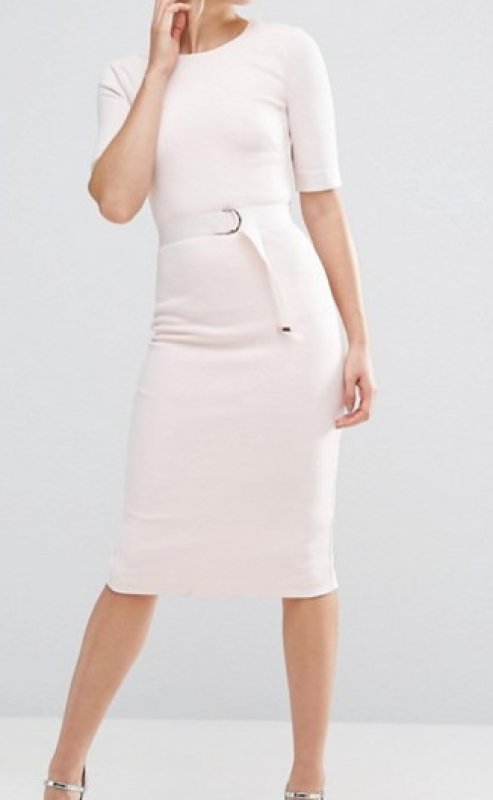 画像1: 【ドラマ使用】Ted Baker テッドベイカー Wandee ドレス　ピンク系 (1)