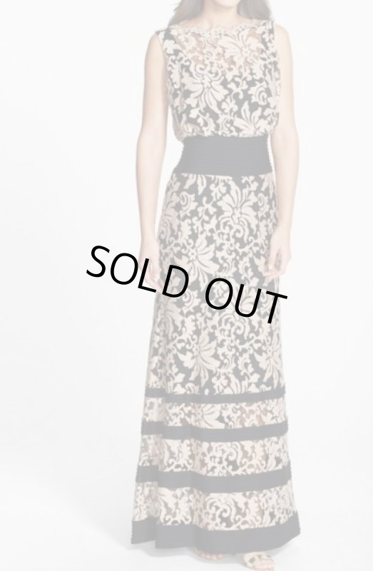 画像1: Tadashi Shoji   タダシショージ　Embroidered Lace Blouson Gown (1)