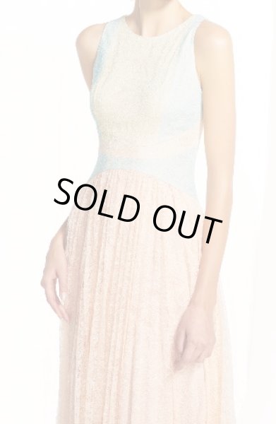 画像3: 【大石絵理さんに衣装提供】Adrianna Papell　アドリアナパペル　　colorblock chantilly lace dress (3)
