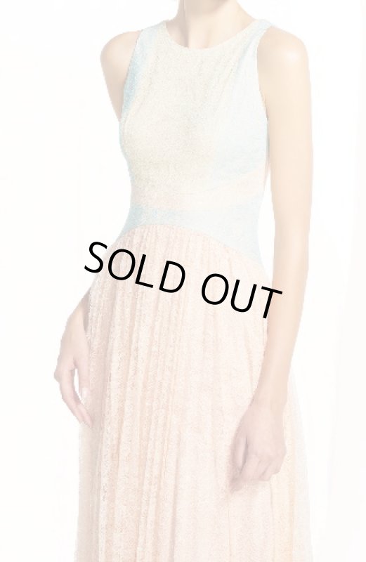 画像3: 【大石絵理さんに衣装提供】Adrianna Papell　アドリアナパペル　　colorblock chantilly lace dress (3)