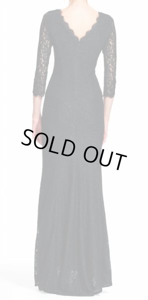 画像2: 1点のみ即発!Adrianna Papell アドリアナパペル lace mermaid gown ブラック (2)