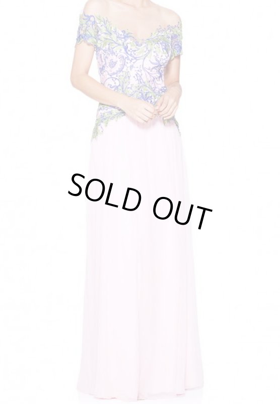 画像1: 再販売【藤原紀香さんご着用】Tadashi Shoji タダシショージ  NOUR GOWN (1)