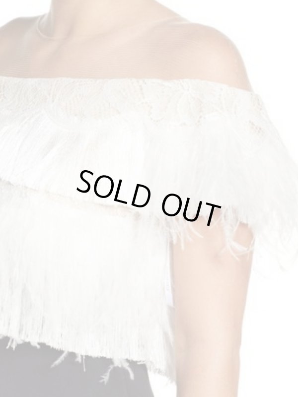 画像4: Tadashi Shoji タダシショージ   Off the Shoulder Sheath Dress ブラック (4)