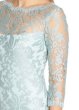画像3: Tadashi Shoji タダシショージ　Embroidered Lace Sheath Dress  Frosted Jade　ブルー系 (3)