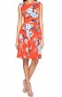 画像1: 【Kathie Lee Gifford着用】Tahari by ASL   Textured Crepe Floral Tie Side A-Line Dress (1)