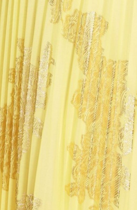 画像3: ドラマ【リベンジ使用】Xscape　　　Foiled Blouson Gown イエロー (3)