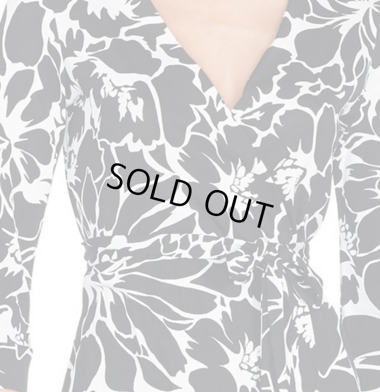 画像2: Diane von Furstenberg　ダイアンフォンファステンバーグ　New Julian Two wrap dress　 Dahlia Black  (2)