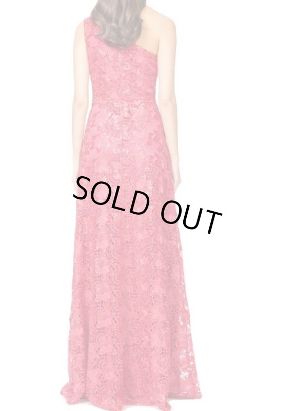 画像2: David Meister デビッドマイスター　スパンコールレースワンショルダードレス (2)