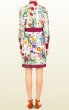 画像2: GUCCI グッチ　 Crepe de Chine Flora Print Shirt Dress (2)