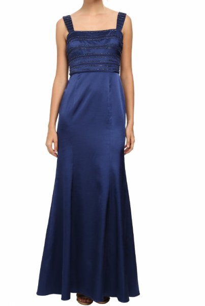画像4: Adrianna Papell アドリアナパペル ボレロ付きネイビーロングドレス (4)