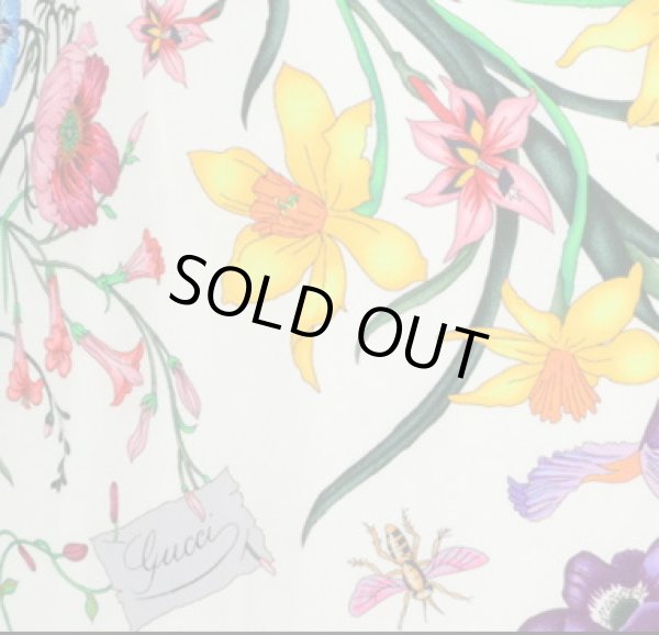 画像5: GUCCI グッチ  Crepe de Chine Flora Print Shirt Dress (5)