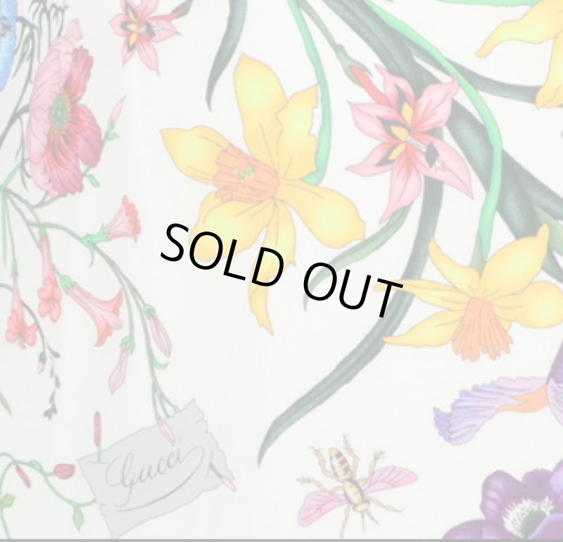 画像5: GUCCI グッチ　 Crepe de Chine Flora Print Shirt Dress (5)