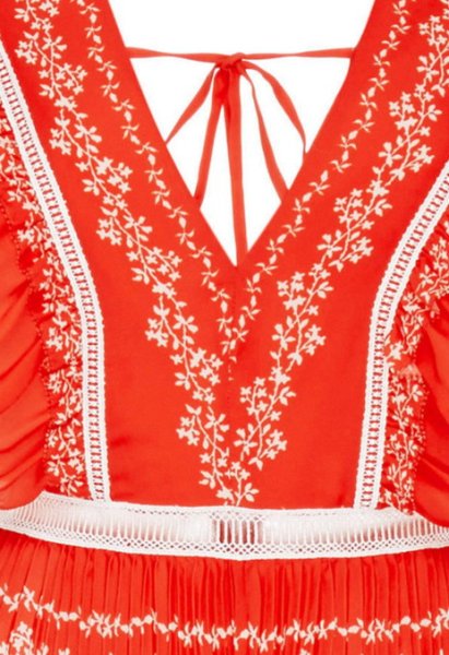 画像4: 【パリスヒルトン愛用】Self Portrait セルフポートレイト Flower Spell Chiffon Maxi Dress (4)