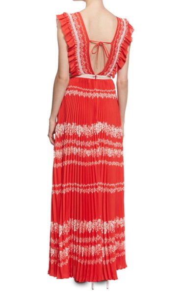 画像3: 【パリスヒルトン愛用】Self Portrait セルフポートレイト Flower Spell Chiffon Maxi Dress (3)