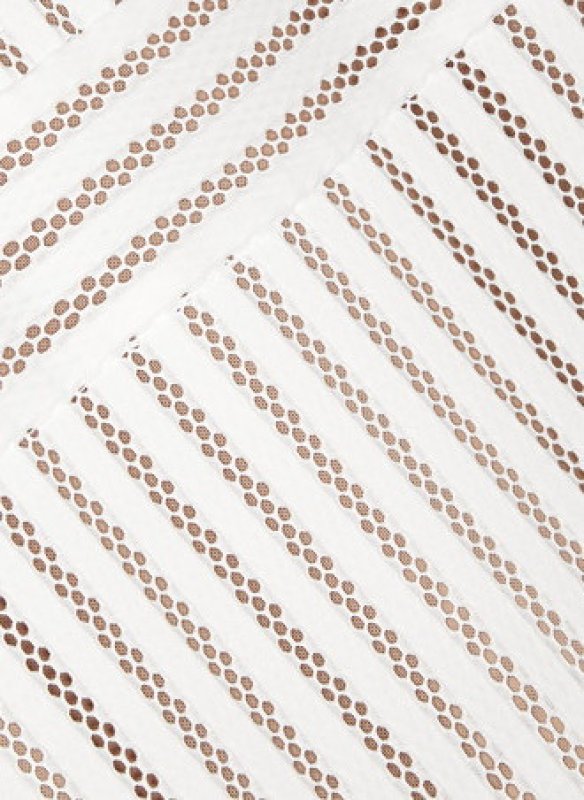 画像4: 【エリンアンドリュース愛用】Self Portrait　セルフポートレイト　Striped honeycomb-mesh midi dress (4)